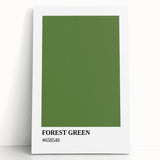 Bohemian Wall Art | Forest Green Minimalist Print | Boho Decor Canvas