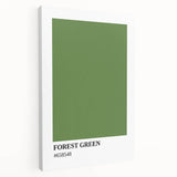 Bohemian Wall Art | Forest Green Minimalist Print | Boho Decor Canvas