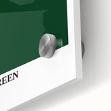 Bohemian Wall Art | Dark Green Abstract Print | Boho Decor Canvas