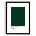 Bohemian Wall Art | Dark Green Abstract Print | Boho Decor Canvas