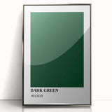 Bohemian Wall Art | Dark Green Abstract Print | Boho Decor Canvas