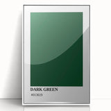 Bohemian Wall Art | Dark Green Abstract Print | Boho Decor Canvas