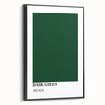 Bohemian Wall Art | Dark Green Abstract Print | Boho Decor Canvas