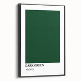 Bohemian Wall Art | Dark Green Abstract Print | Boho Decor Canvas