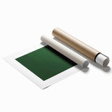 Bohemian Wall Art | Dark Green Abstract Print | Boho Decor Canvas