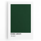 Bohemian Wall Art | Dark Green Abstract Print | Boho Decor Canvas