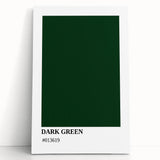 Bohemian Wall Art | Dark Green Abstract Print | Boho Decor Canvas