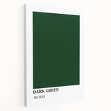 Bohemian Wall Art | Dark Green Abstract Print | Boho Decor Canvas