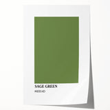 Bohemian Wall Art | Sage Green Minimalist Print | Boho Decor Canvas