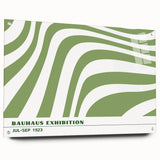 Bohemian Wall Art | Green & White Eclectic Boho Decor Canvas Print
