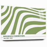 Bohemian Wall Art | Green & White Eclectic Boho Decor Canvas Print