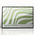 Bohemian Wall Art | Green & White Eclectic Boho Decor Canvas Print