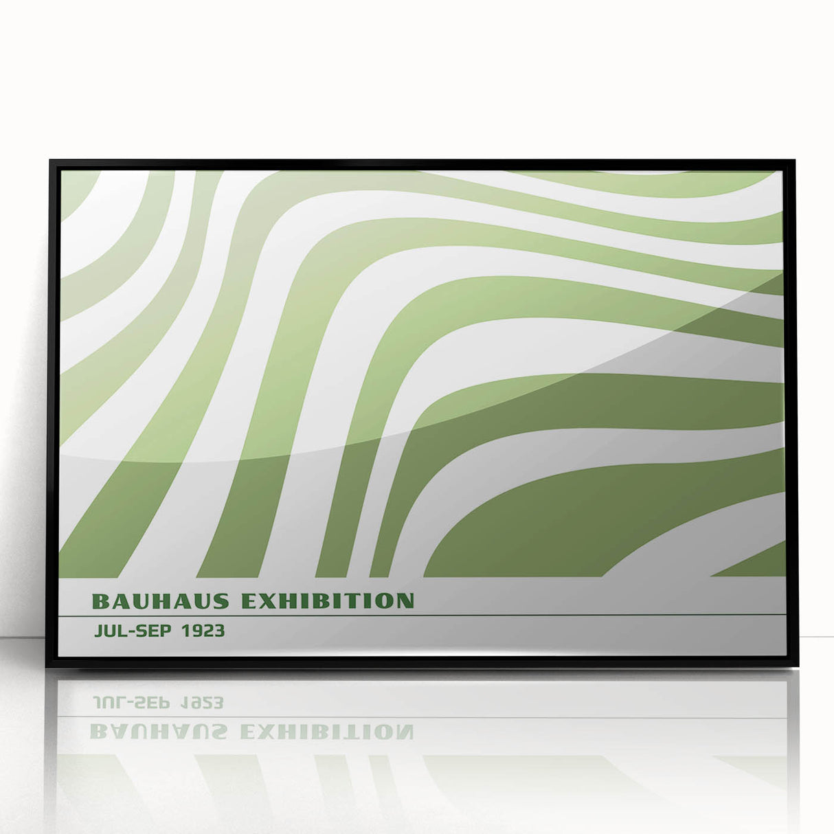 Bohemian Wall Art | Green & White Eclectic Boho Decor Canvas Print