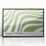 Bohemian Wall Art | Green & White Eclectic Boho Decor Canvas Print