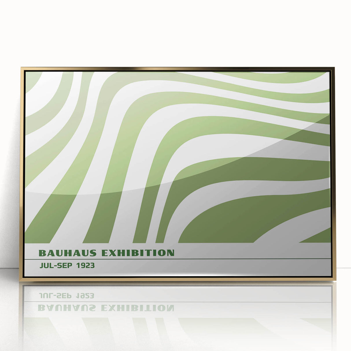 Bohemian Wall Art | Green & White Eclectic Boho Decor Canvas Print