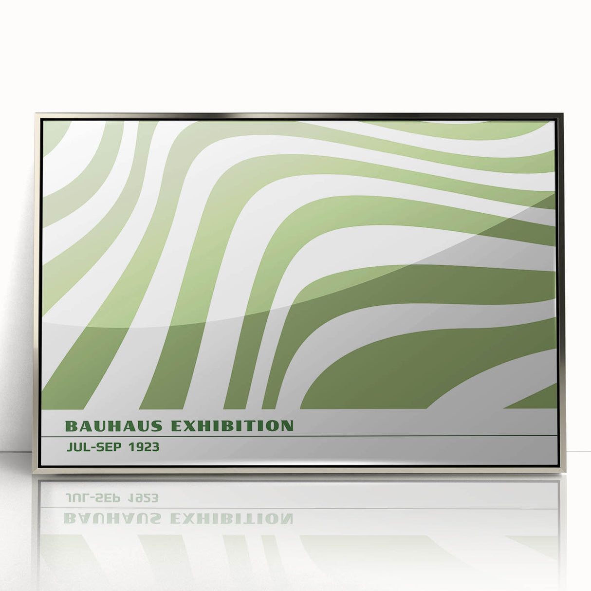 Bohemian Wall Art | Green & White Eclectic Boho Decor Canvas Print