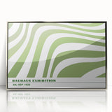 Bohemian Wall Art | Green & White Eclectic Boho Decor Canvas Print