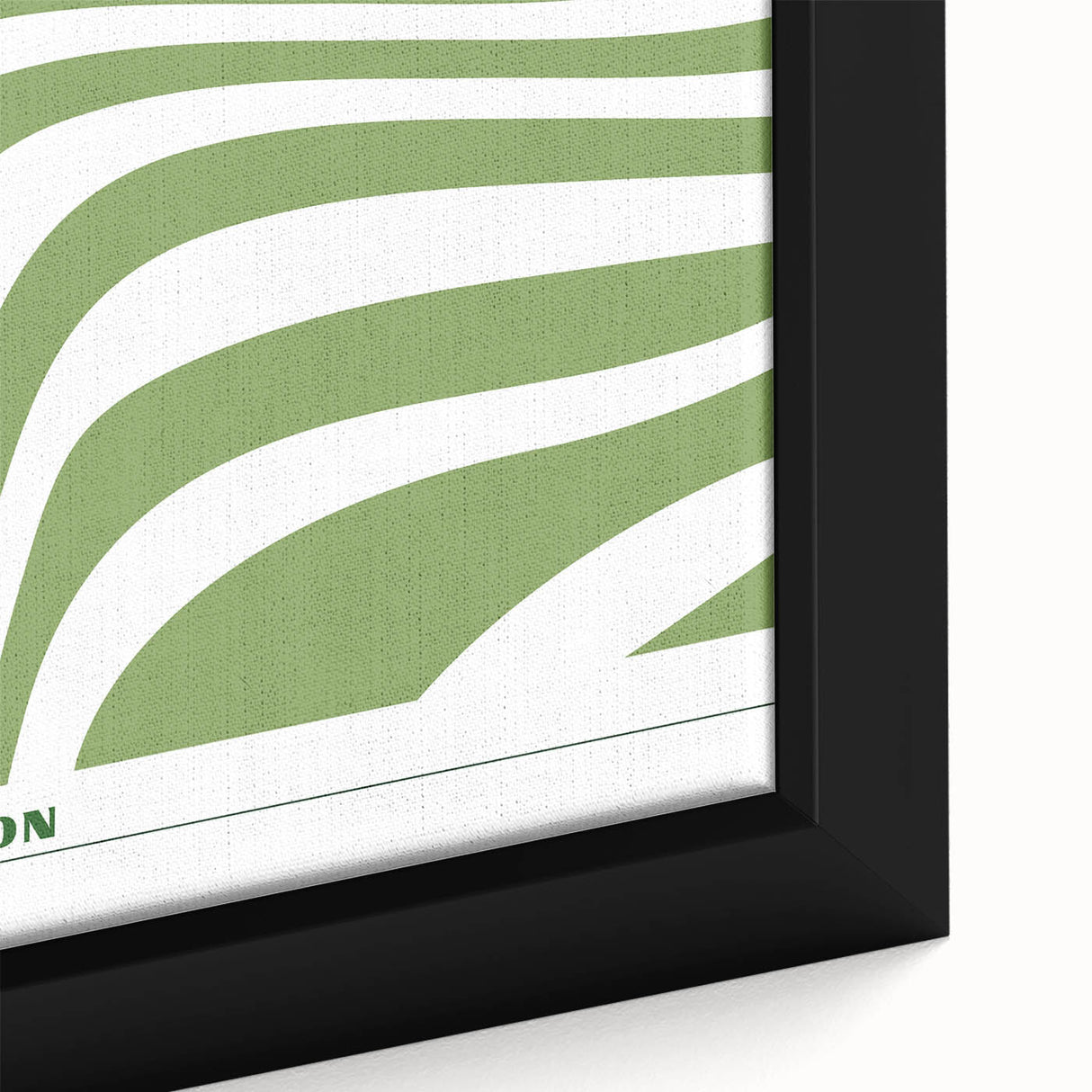 Bohemian Wall Art | Green & White Eclectic Boho Decor Canvas Print