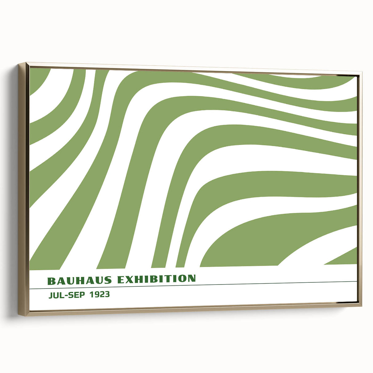 Bohemian Wall Art | Green & White Eclectic Boho Decor Canvas Print