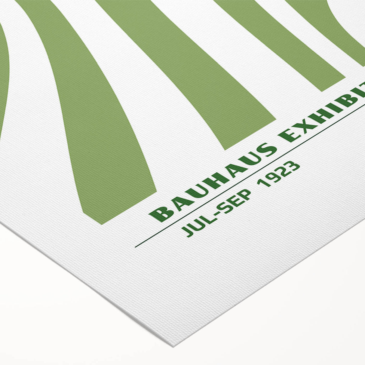 Bohemian Wall Art | Green & White Eclectic Boho Decor Canvas Print