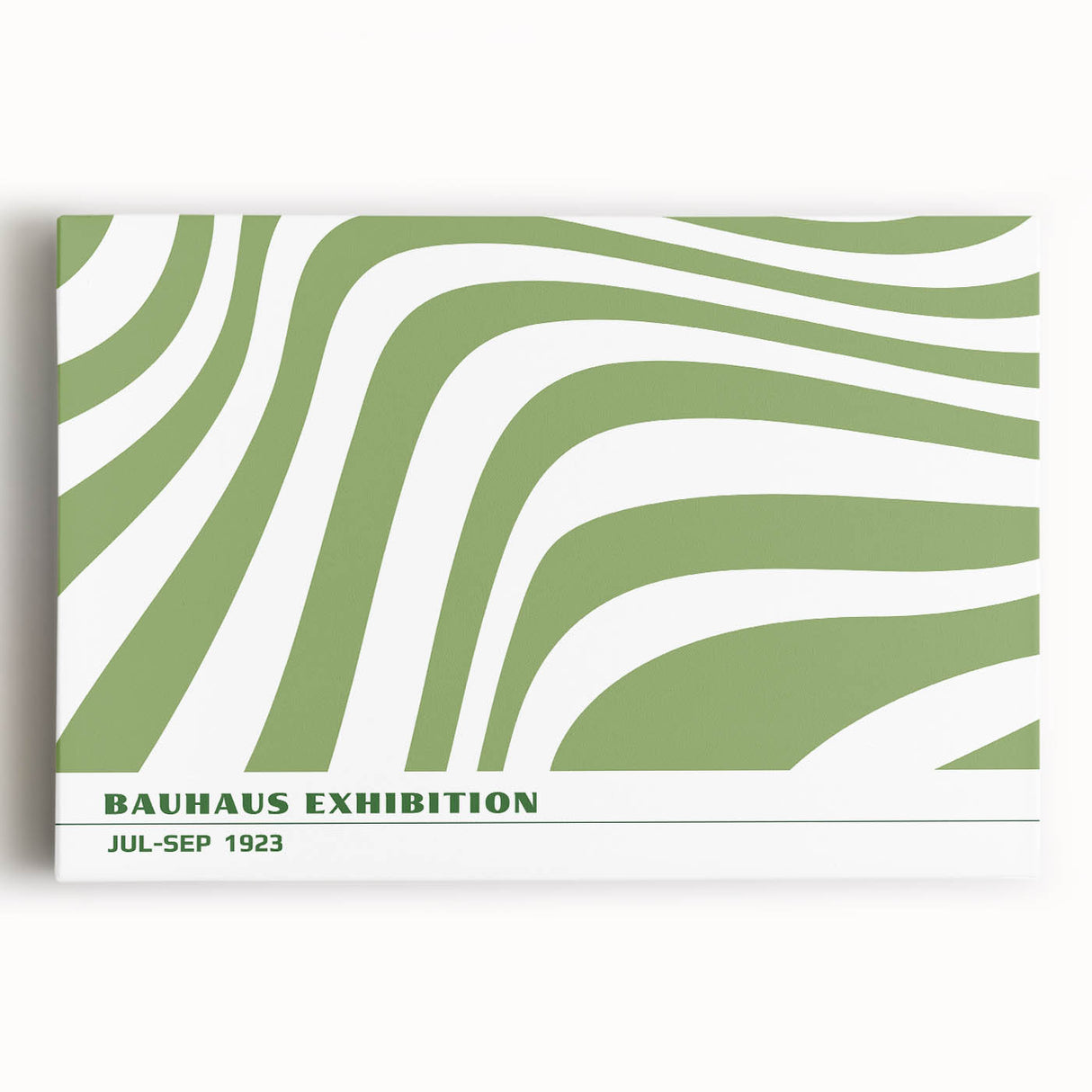 Bohemian Wall Art | Green & White Eclectic Boho Decor Canvas Print