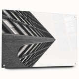 Brutalist Wall Art | Modern Geometric Industrial Design Canvas Print