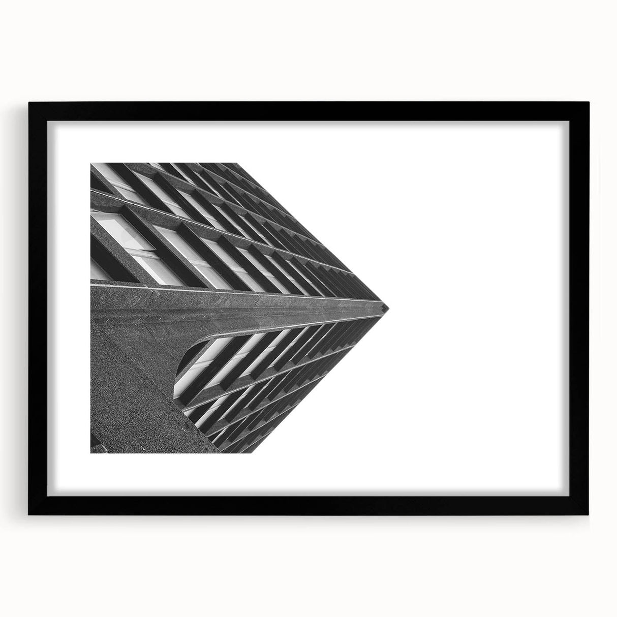 Brutalist Wall Art | Modern Geometric Industrial Design Canvas Print