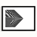 Brutalist Wall Art | Modern Geometric Industrial Design Canvas Print
