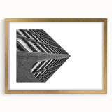 Brutalist Wall Art | Modern Geometric Industrial Design Canvas Print