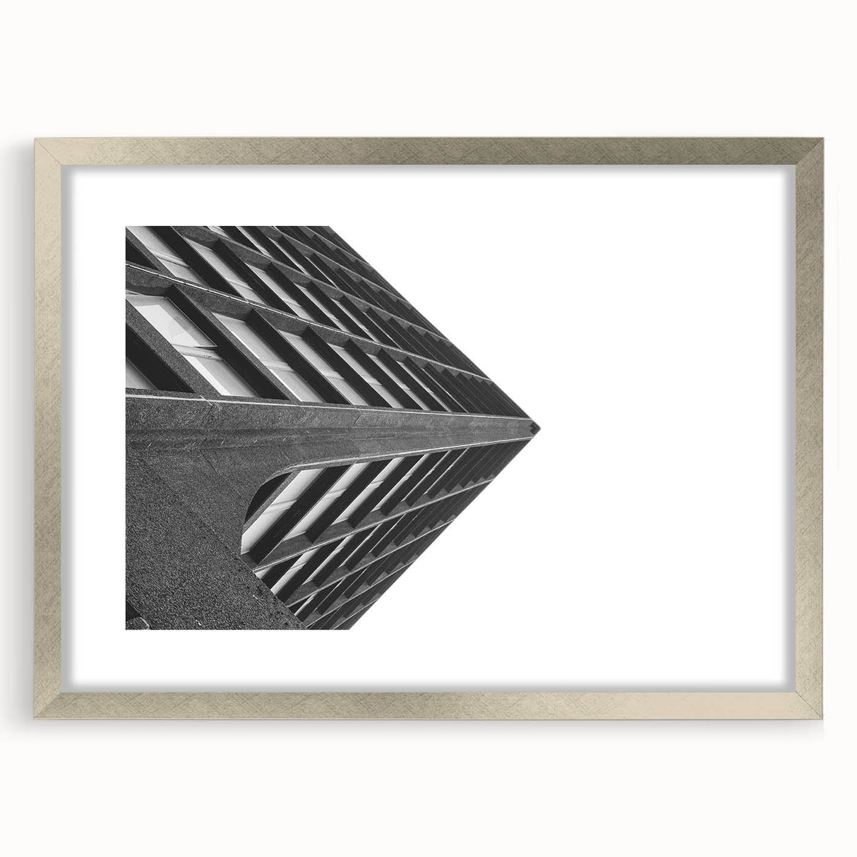 Brutalist Wall Art | Modern Geometric Industrial Design Canvas Print