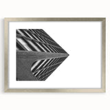 Brutalist Wall Art | Modern Geometric Industrial Design Canvas Print