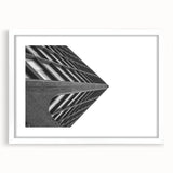 Brutalist Wall Art | Modern Geometric Industrial Design Canvas Print