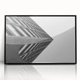 Brutalist Wall Art | Modern Geometric Industrial Design Canvas Print
