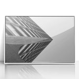 Brutalist Wall Art | Modern Geometric Industrial Design Canvas Print