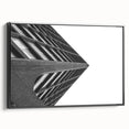 Brutalist Wall Art | Modern Geometric Industrial Design Canvas Print