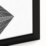 Brutalist Wall Art | Modern Geometric Industrial Design Canvas Print