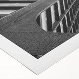 Brutalist Wall Art | Modern Geometric Industrial Design Canvas Print