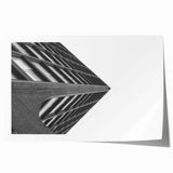 Brutalist Wall Art | Modern Geometric Industrial Design Canvas Print