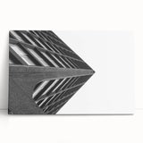 Brutalist Wall Art | Modern Geometric Industrial Design Canvas Print