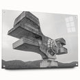 Brutalist Wall Art | Modern Industrial Concrete Geometric Sculpture Print