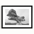 Brutalist Wall Art | Modern Industrial Concrete Geometric Sculpture Print