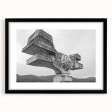 Brutalist Wall Art | Modern Industrial Concrete Geometric Sculpture Print