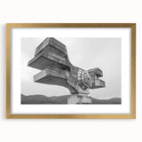 Brutalist Wall Art | Modern Industrial Concrete Geometric Sculpture Print