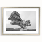 Brutalist Wall Art | Modern Industrial Concrete Geometric Sculpture Print