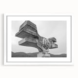 Brutalist Wall Art | Modern Industrial Concrete Geometric Sculpture Print