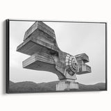 Brutalist Wall Art | Modern Industrial Concrete Geometric Sculpture Print