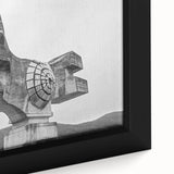 Brutalist Wall Art | Modern Industrial Concrete Geometric Sculpture Print
