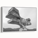 Brutalist Wall Art | Modern Industrial Concrete Geometric Sculpture Print