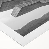 Brutalist Wall Art | Modern Industrial Concrete Geometric Sculpture Print