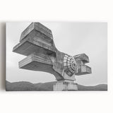 Brutalist Wall Art | Modern Industrial Concrete Geometric Sculpture Print